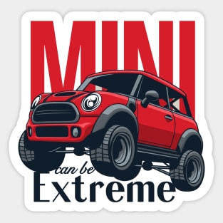 Car mini retro offroad extreme Sticker